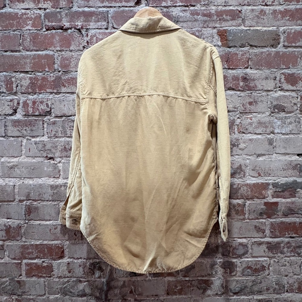 Aritzia Wilfred The Ganna Linen Shirt Jacket Sandy Beige XS Shacket - Picture 16 of 16